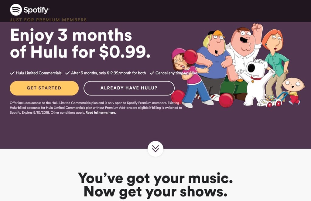 Spotify-hulu